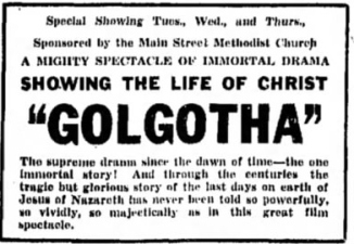 Golgotha ad  Alton Evening Telegraph November 15, 1937 (2)
