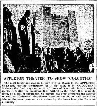 Golgotha announcement The_Post_Crescent_Sat__Mar_19__1938_