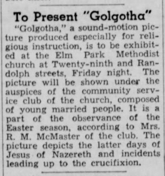 Golgotha Church announcement The_Lincoln_Star_Tue__Apr_5__1938_