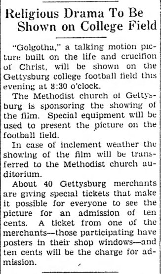 Golgotha community announcement The_Gettysburg_Times_Mon__Jul_29__1940_