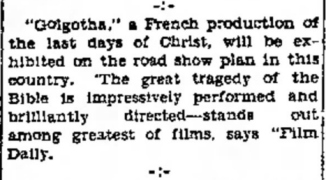 Golgotha review The Times Recorder, Zanesville, Ohio February 14 1937 (2)